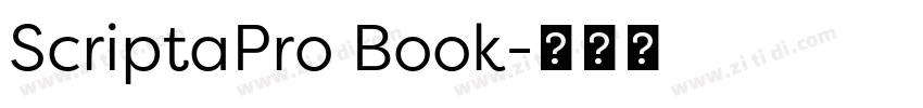 ScriptaPro Book字体转换